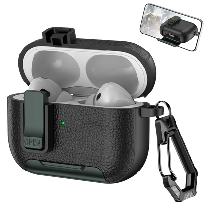 AirPods Case with Phone Holder Clip & Carabiner – Fits AirPods 1/2/3/Pro/Pro 2/Pro 3/4