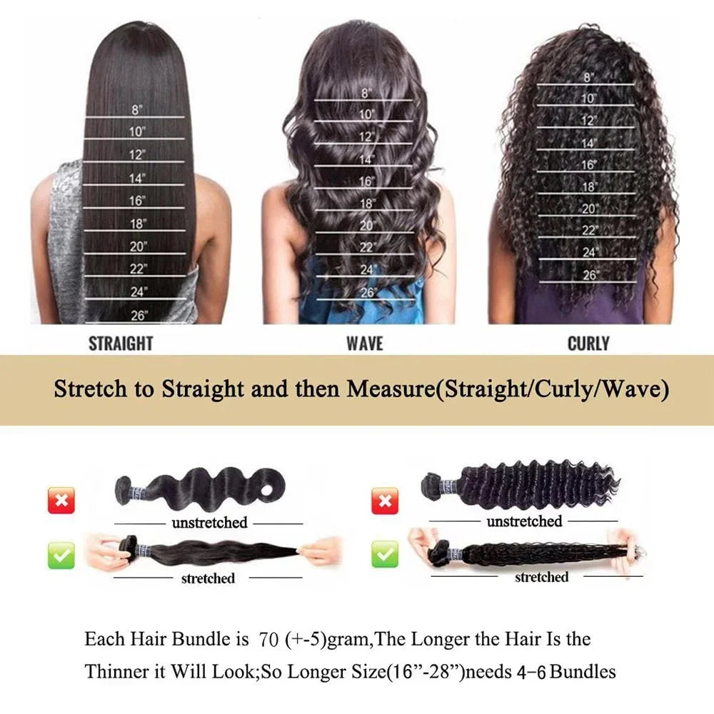 Loose Deep Wave Lace Front Human Hair Wig – 13x4 & 13x6 HD Lace, 16–42 Inches
