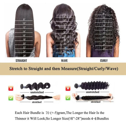 Loose Deep Wave Lace Front Human Hair Wig – 13x4 & 13x6 HD Lace, 16–42 Inches