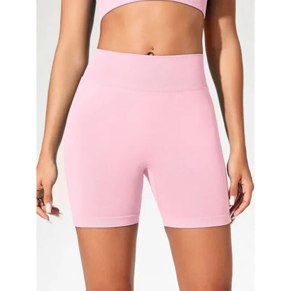 Women's High Waist Seamless Scrunch Yoga Shorts