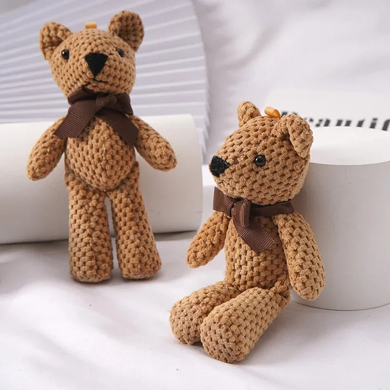Mini Teddy Bear Plush Keychain – Soft Stuffed Doll for Party & Wedding Gifts