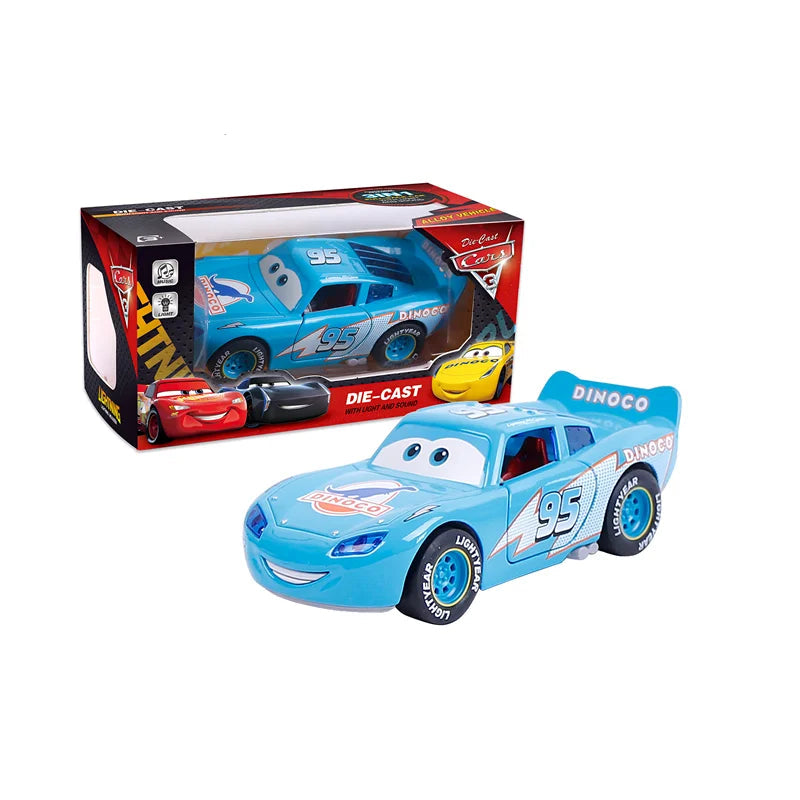 Disney Pixar Cars Lightning McQueen Diecast Pull Back Toy with Lights