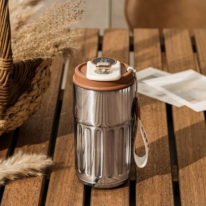 Insulated Thermos Tumbler 15oz with LED Temperature Display