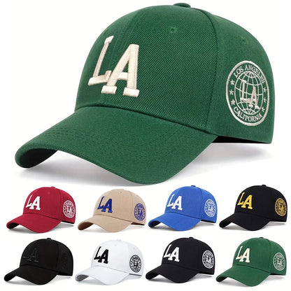 LA Embroidered Baseball Cap – Adjustable Snapback Unisex Hat