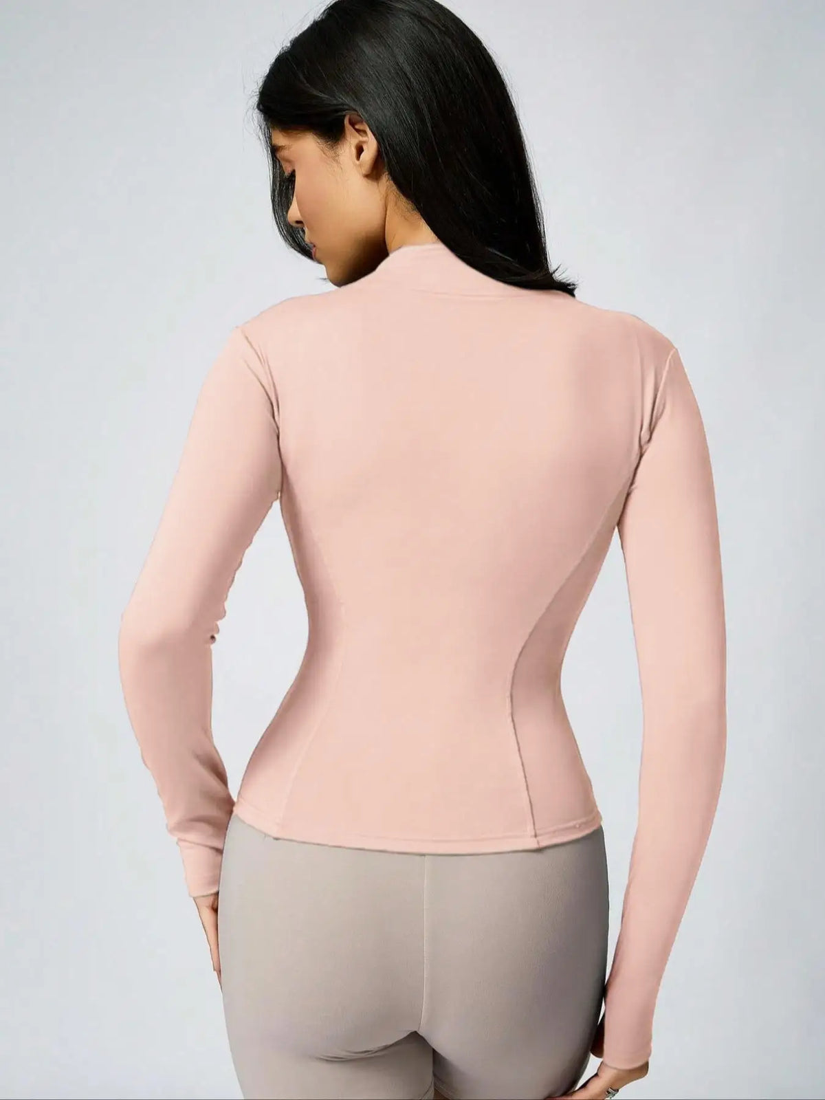 Women's Slim Fit Full-Zip Athletic Jacket – Quick Dry