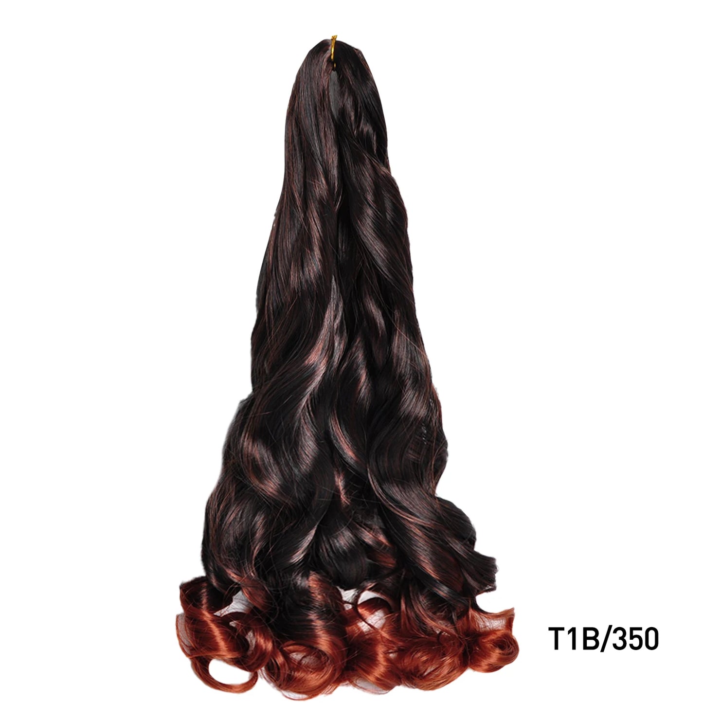 French Curl Braiding Hair 24 Inch – Pre-Stretched Synthetic Spiral Braids for Women