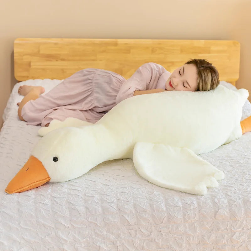 Giant Goose Plush Body Pillow – Soft Stuffed Animal Cuddle Toy