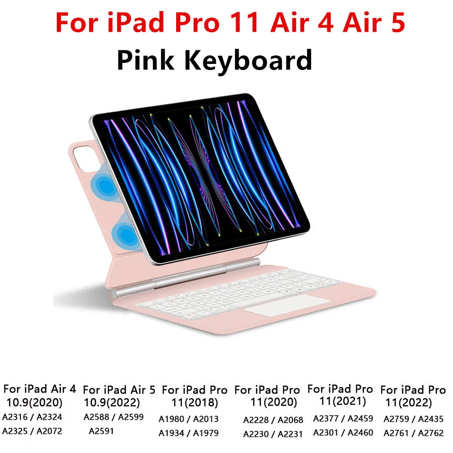 iPad Magic Keyboard Case with Touchpad – Backlit, Fits Pro, Air, 10th Gen & More