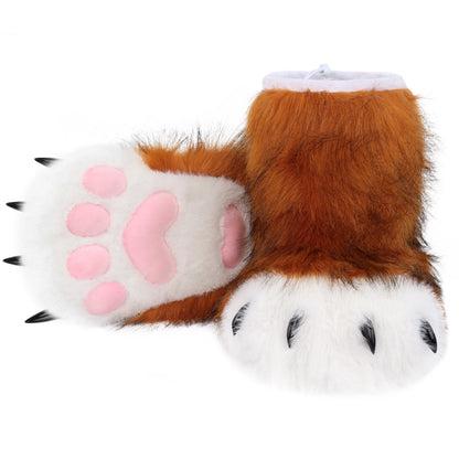 Animal Paw Slippers – Furry Claw Boots for Cosplay & Costume