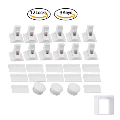 Magnetic Baby Safety Locks for Cabinets & Drawers