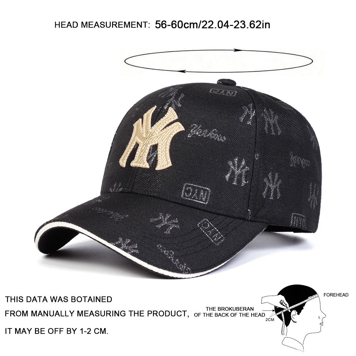 MY Embroidered Baseball Cap – Unisex Adjustable Hat