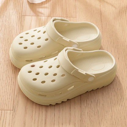 Clog Hole Shoes Thick Sole Non-Slip Beach Sandals for Men & Women