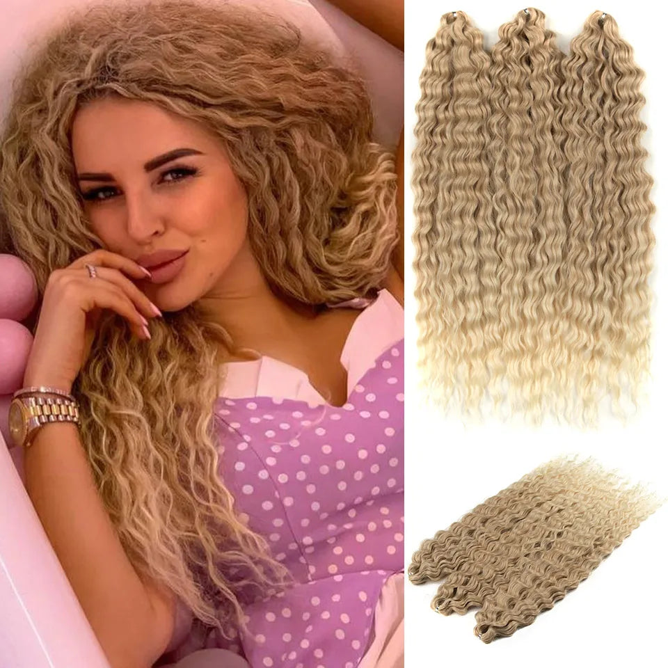 Water Wave Crochet Braiding Hair – Ariel Curl 22 Inch