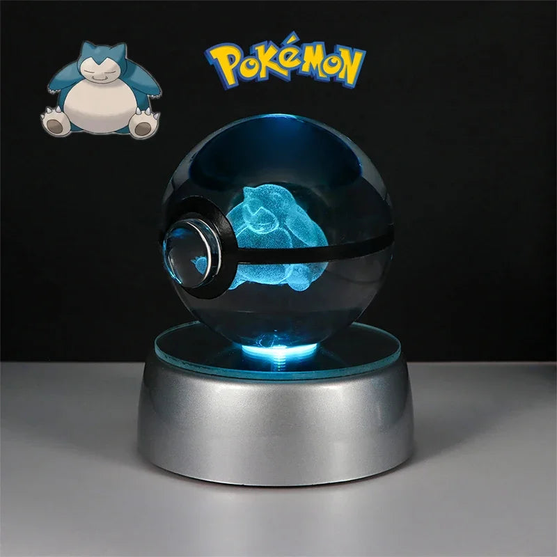 Pokémon 3D Crystal Ball Figure with LED Light Base