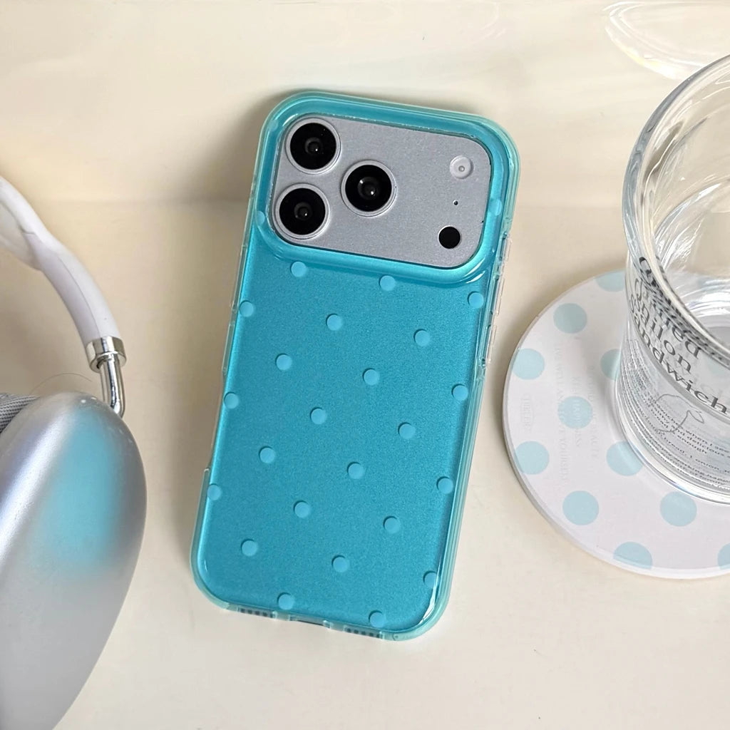 Minimalist Summer Blue Full Screen iPhone Case
