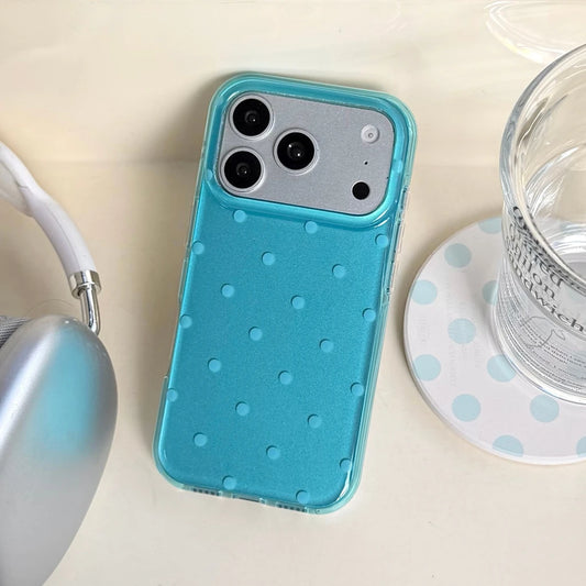 Minimalist Summer Blue Full Screen iPhone Case