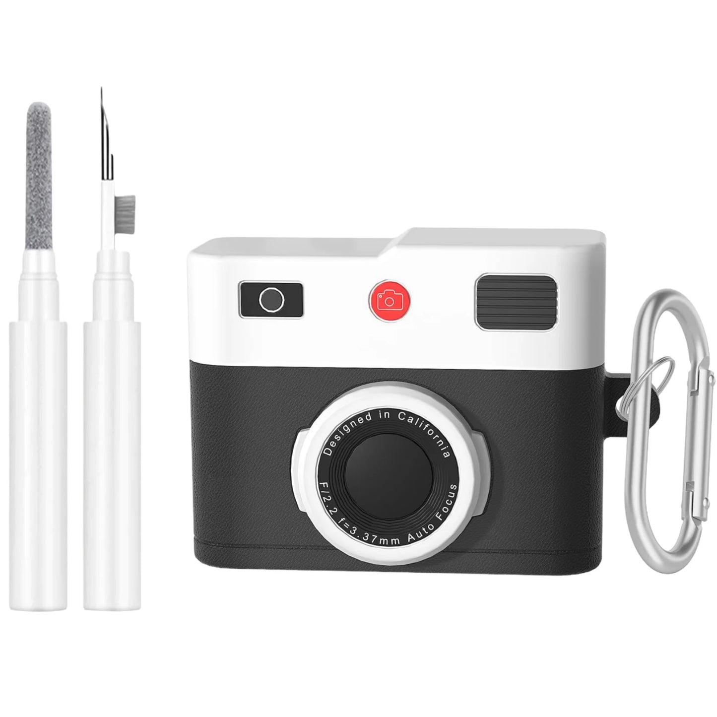 Retro Camera AirPods Pro 3 Case with Keychain & Cleaning Kit
