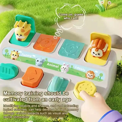Montessori Pop-Up Animal Toy – Baby Learning Activity Box