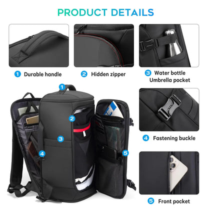 Bange Large Capacity Travel Backpack – Dry Wet Separation