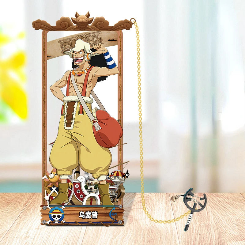 One Piece Cartoon Character Metal Bookmark