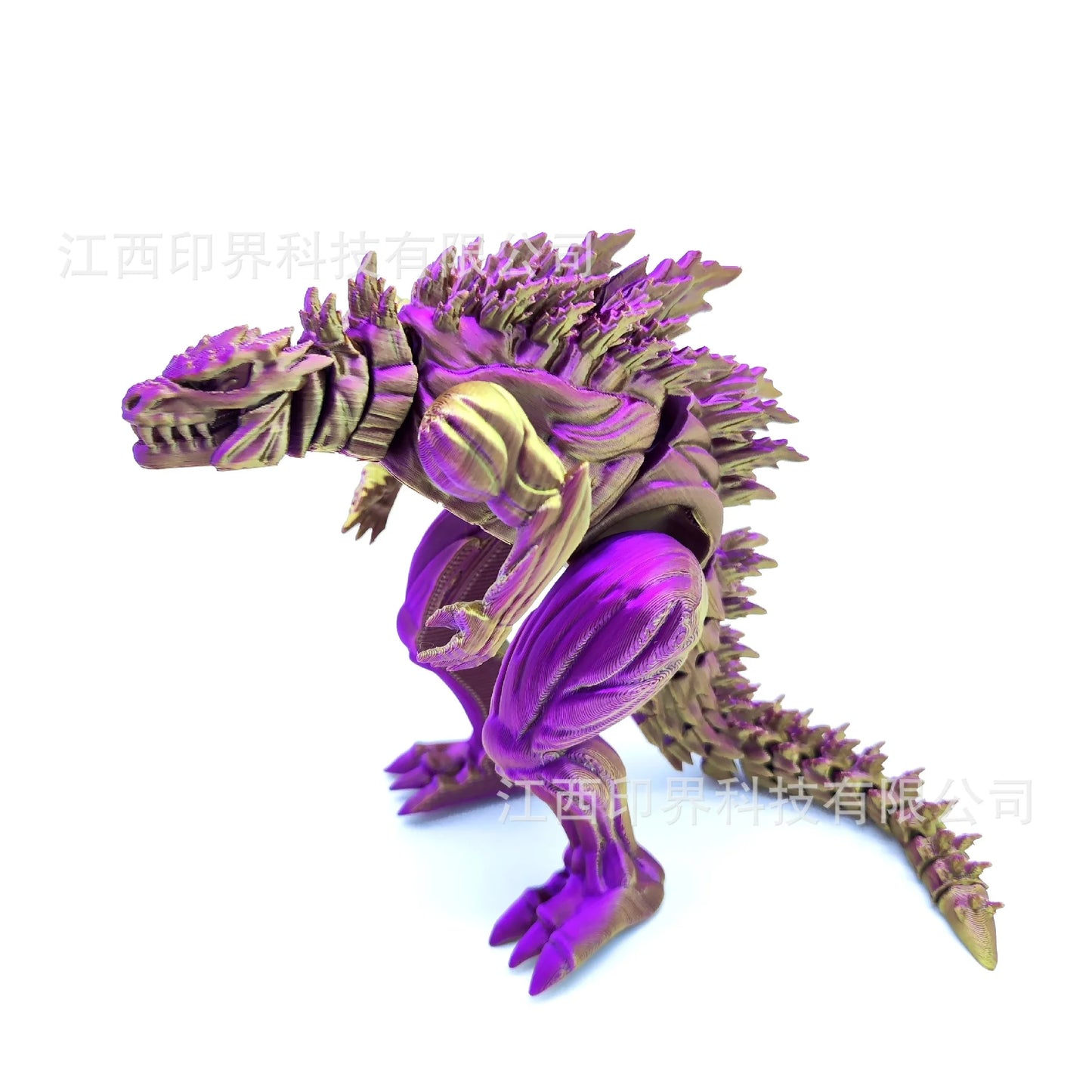 3D Printed Godzilla Action Figure – 18cm Articulated Monster Toy