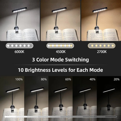 Clip-On Book Light – USB Rechargeable 14 LED Reading Lamp