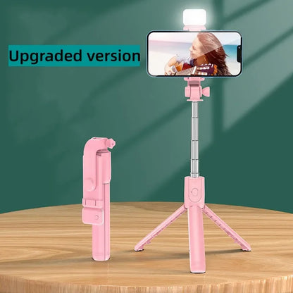 Selfie Stick Tripod with Fill Light & Bluetooth Remote