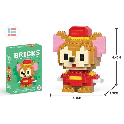 Mini Building Blocks Cartoon Character Figure – Tsum Tsum Style