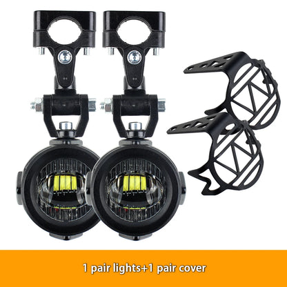 Motorcycle LED Fog Lights 40W 6000K Auxiliary Driving Lamps