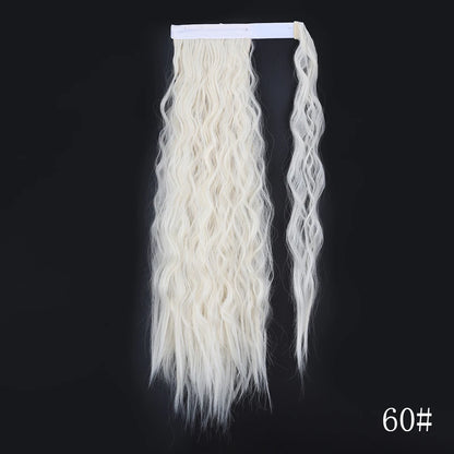 Wrap Around Ponytail Extension Synthetic Straight Hair 22-34 Inch
