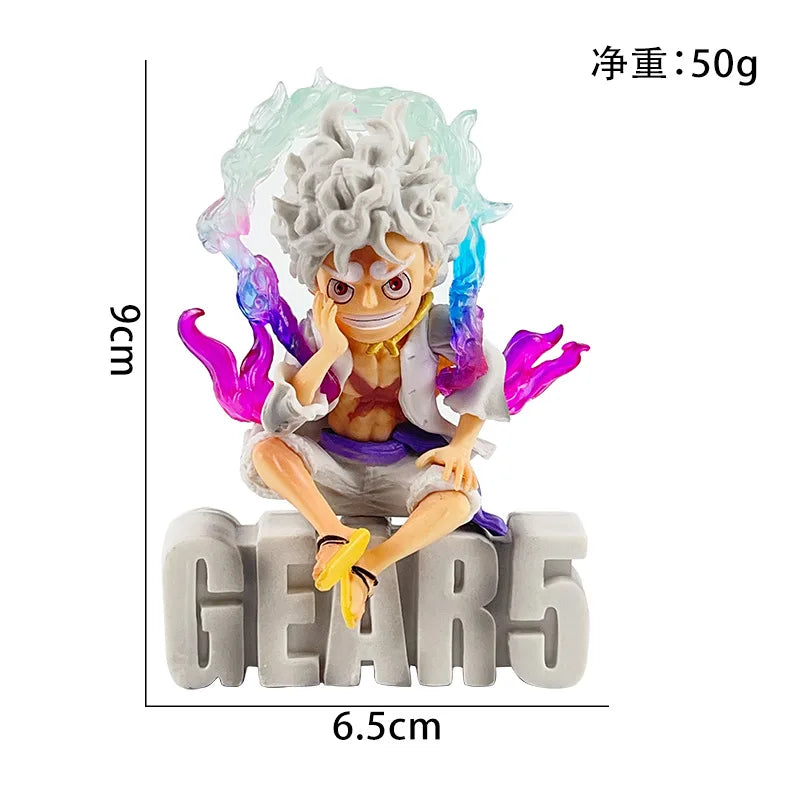 9CM One Piece Luffy Gear 5 Nika PVC Action Figure