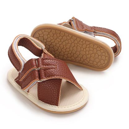 Baby Non-Slip Sandals – Soft Sole First Walker Crib Shoes