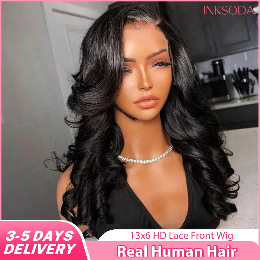 Body Wave Lace Front Wig Human Hair – 13x4 & 13x6, 180%-220% Density