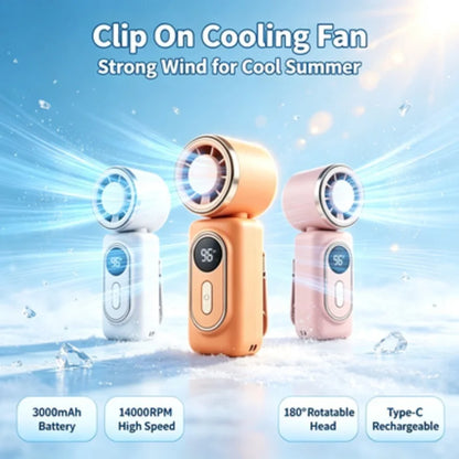 Portable Mini Handheld Fan USB-C Rechargeable Rotatable