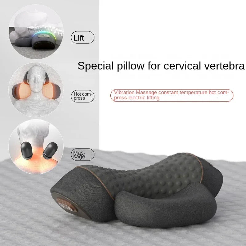 Electric Neck Massager Pillow with Heat & Vibration