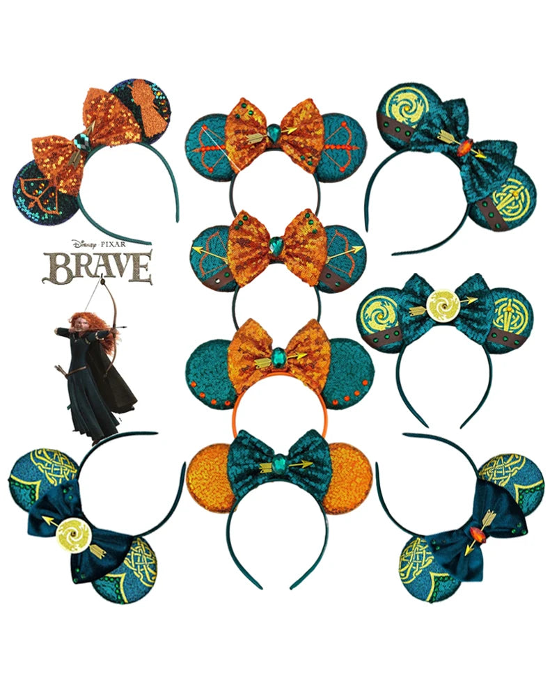 Mouse Ears Headband with Sequins & Bow – Kids & Adults