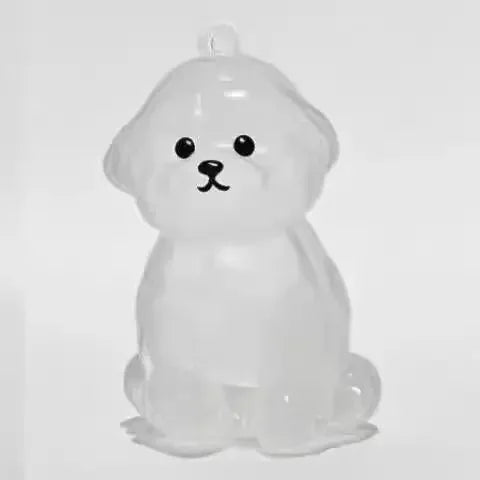 Pet Hair Memorial Keychain – Transparent Dog & Cat Pendant