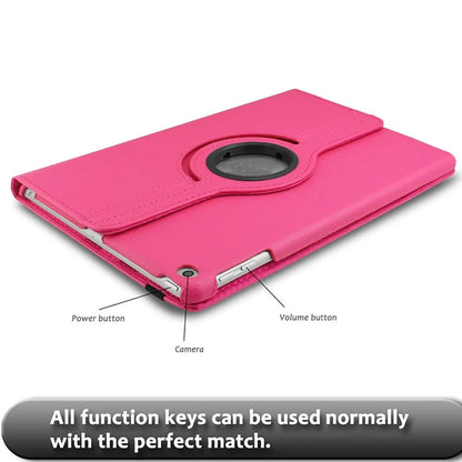 360 Rotation iPad Case Leather Stand Cover All Models