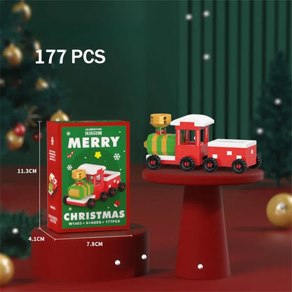 Christmas Mini Building Blocks Toy Set – Festive Holiday Gift