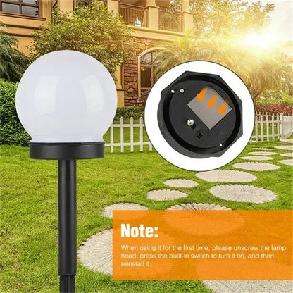 Solar LED Garden Ball Lights – Waterproof Outdoor Lawn Stake Lamps