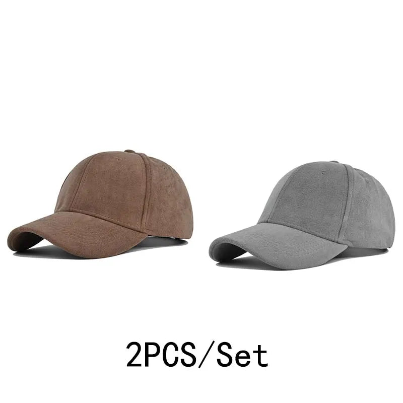 Solid Color Baseball Cap – Unisex Retro Adjustable Hat