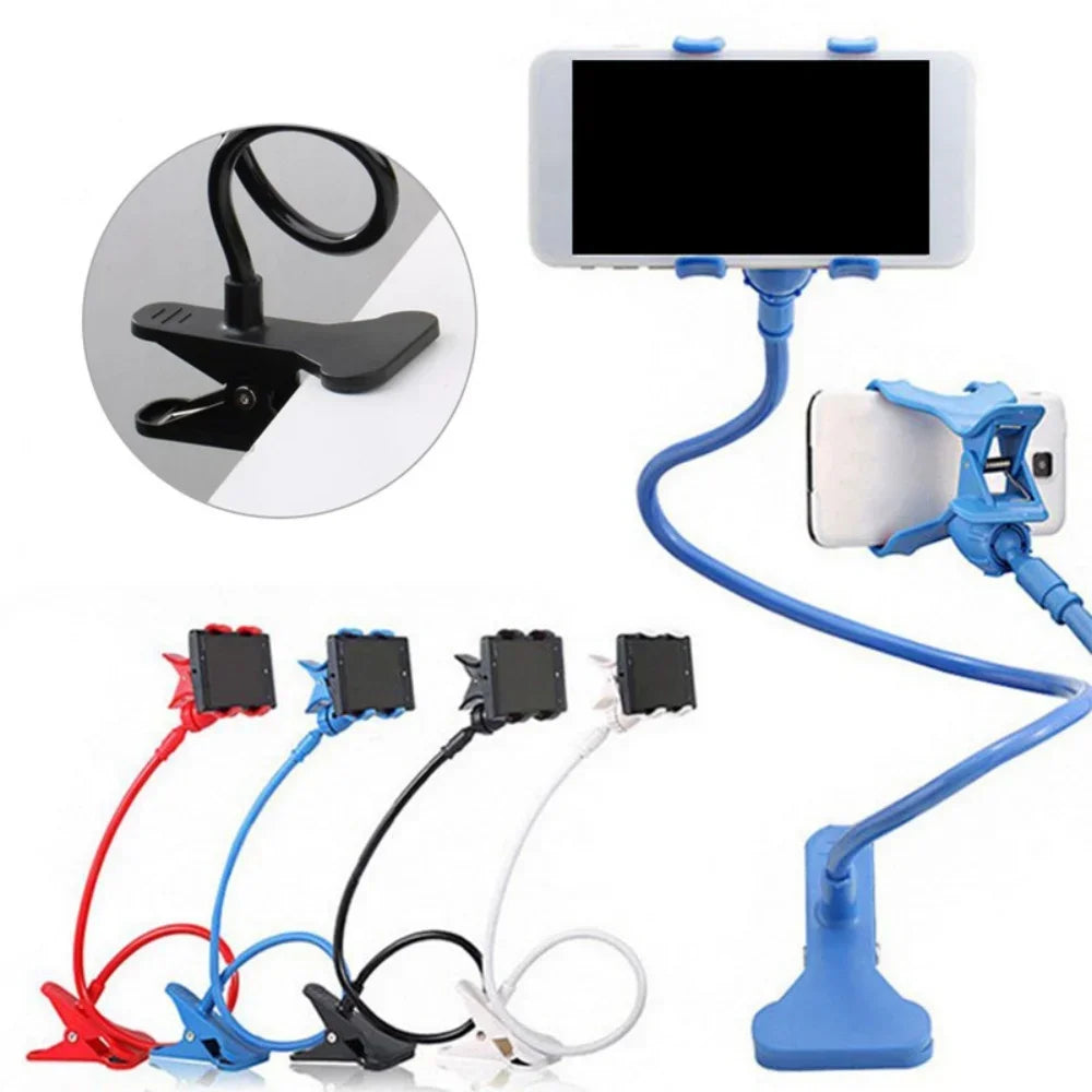 Flexible Long Arm Phone Holder with Clip – Lazy Bed & Desk Mount