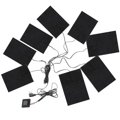 USB Heating Pads for DIY Heated Clothing 3-Level Temperature Control