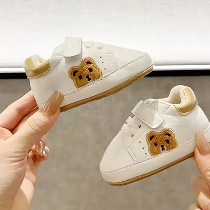 Baby Bear Sneakers – Soft Sole First Walker Shoes 0-18 Months