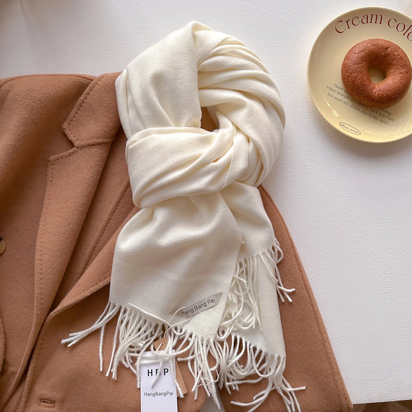 Cashmere Winter Scarf for Women – Warm Long Pashmina Shawl
