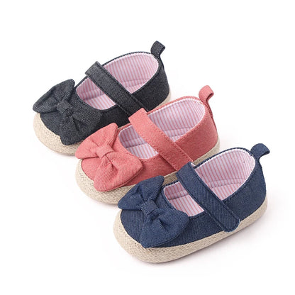 Baby Girl Mary Jane Shoes – Soft Sole Bowknot Sandal