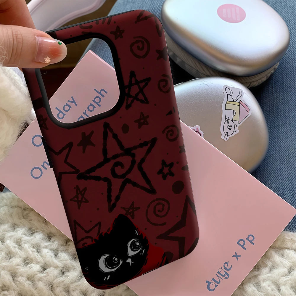 Starred Cat iPhone Case