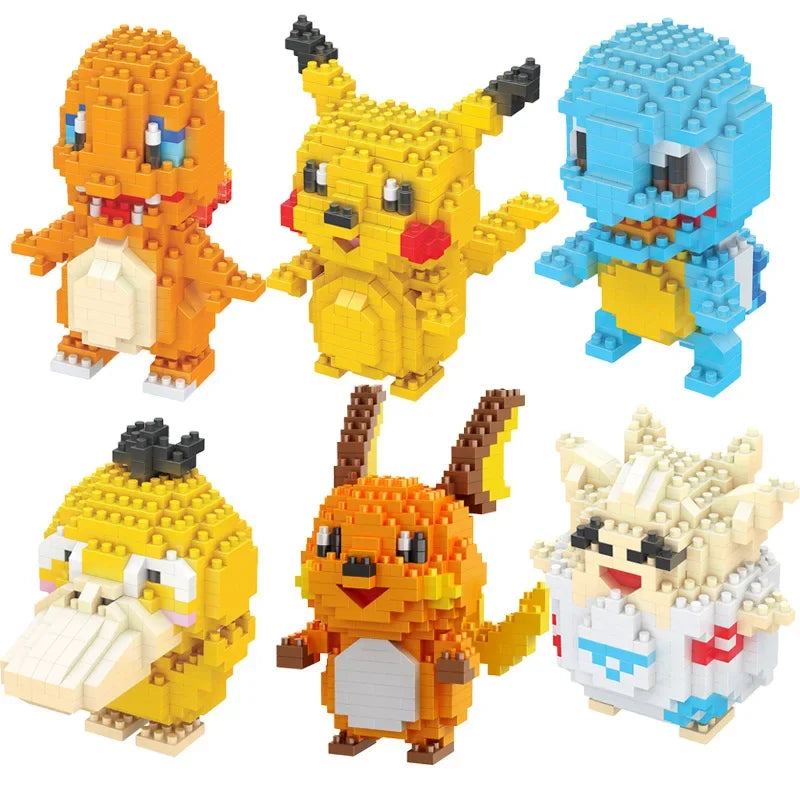 Pokemon Mini Building Blocks – Pikachu, Charizard, Eevee & More