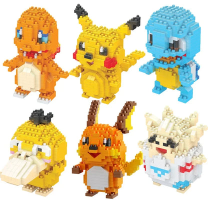 Pokemon Mini Building Blocks – Pikachu, Charizard, Eevee & More