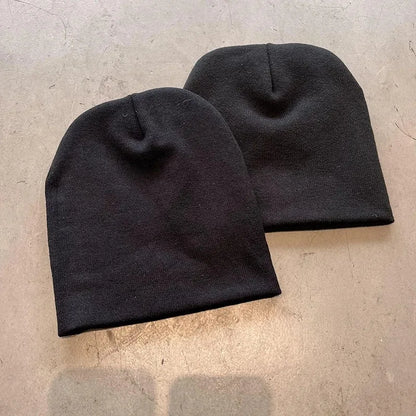 Y2K Goth Spider Web Knit Beanie – Unisex Streetwear Hat